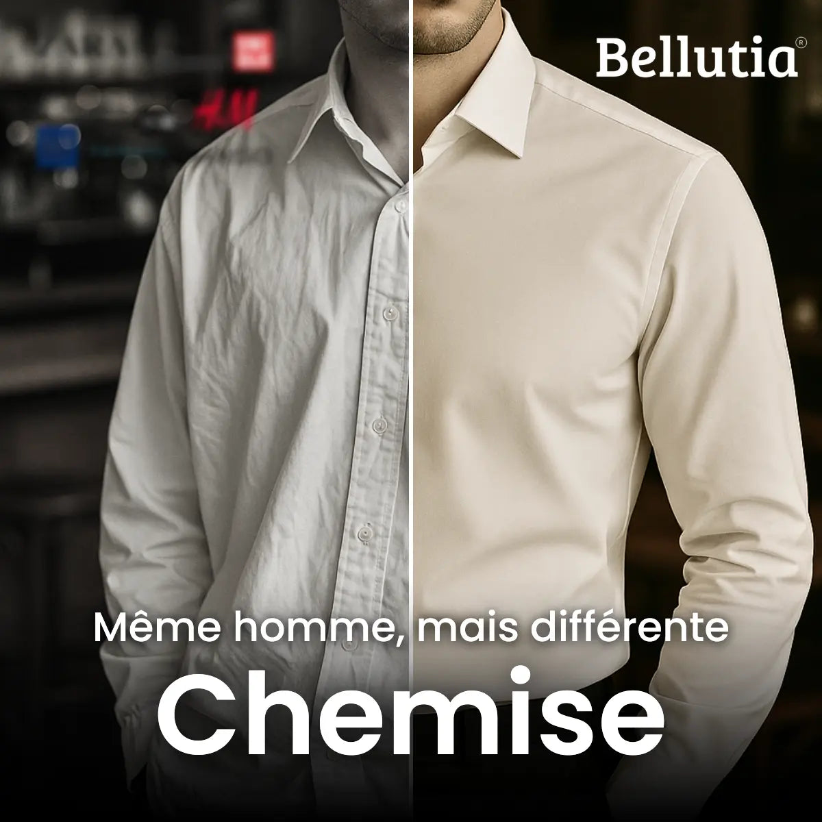 Chemise Bellutia® - Infroissable à Coupé Ajustée
