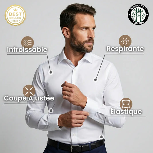 Chemise Bellutia® - Infroissable à Coupé Ajustée